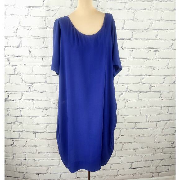 Eileen Fisher Dress Womens  LG 100% silk classy corpcore minimal READ - Picture 1 of 9